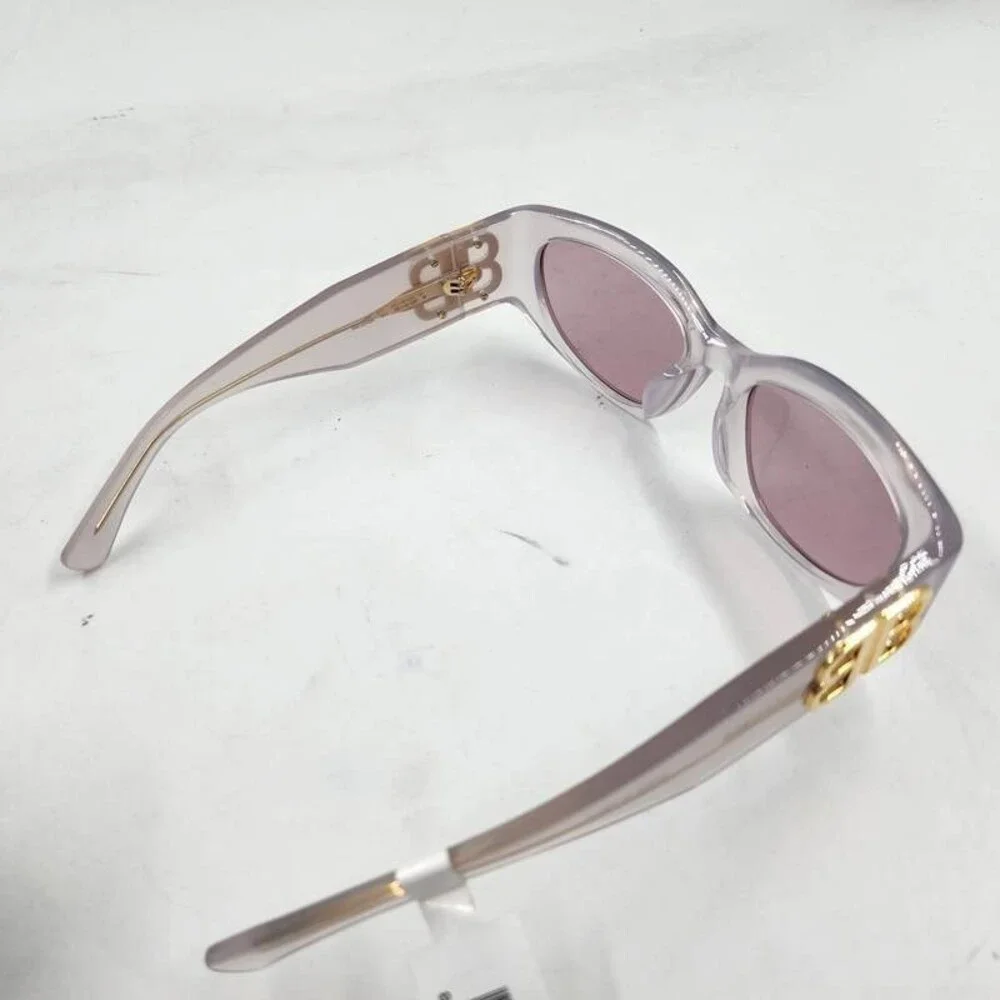Balenciaga Asian Fit Sunglasses Women's 55 Transparent White - Picture 10 of 15